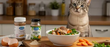 Cat Food Recipes: A Bowl of Fresh, Homemade Chicken and Vegetable Cat Food