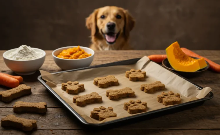 Best Diabetic Dog Treats in a homemade kitchen setting