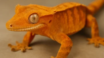 Orange Crested Gecko