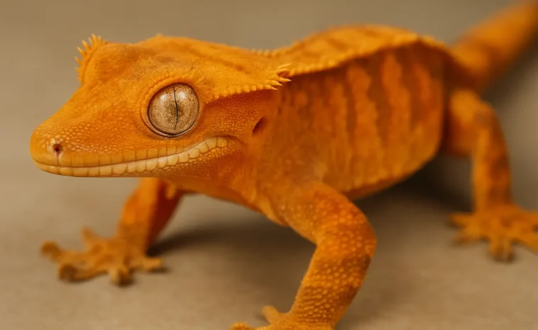 Orange Crested Gecko