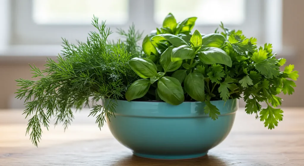 Safe herbs including dill for bearded dragons