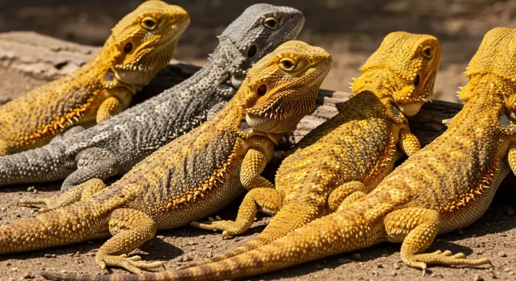 Bearded dragon morphs but bad affects showing signs of deformities and poor health