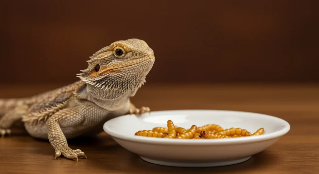 Portion of wax worms for juvenile bearded dragon, addressing how many wax worms can a juvenile bearded dragon eat
