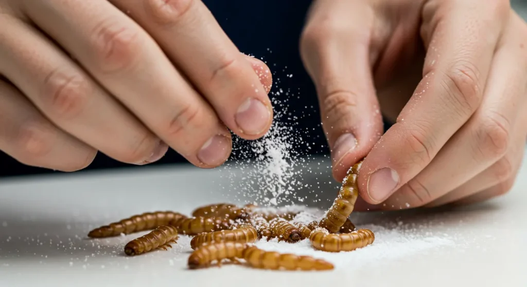Proper preparation of superworms for bearded dragons