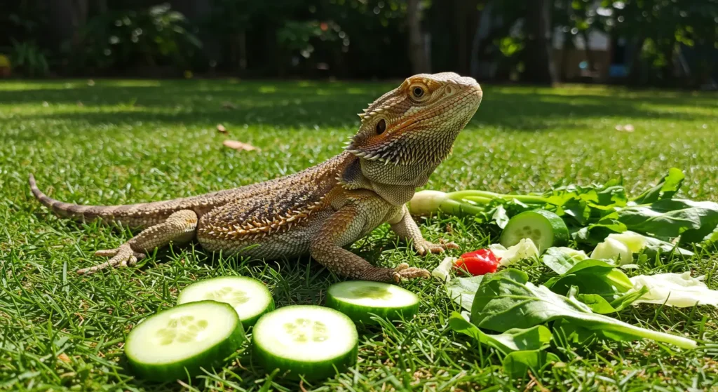 Hydrating cucumber and leafy greens for bearded dragons – can bearded dragons have cucumbers